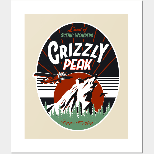 Vintage Grizzly Wall Art by theSteele